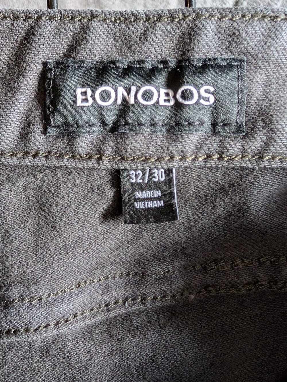 Bonobos Men’s Travel Jeans - Slim, 32x30, Rockville Charcoal - Picture 3 of 3